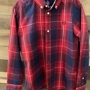 Chaps button down boys size M 10/12 dress shirt